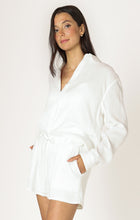 Load image into Gallery viewer, Textured Cotton Button Up Blouse - Off White