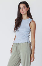 Load image into Gallery viewer, Waffle Knit Tank Top - Grey