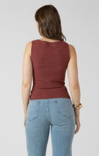 Load image into Gallery viewer, Square Neck Textured Tank - Burnt Sienna