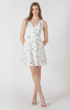Load image into Gallery viewer, Embroidered Mini Dress - Lavender Floral