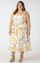 Load image into Gallery viewer, Smocked Detail Midi Dress - Vintage Garden
