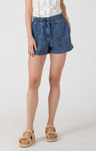 Load image into Gallery viewer, Drawstring Denim Shorts - Medium Blue Wash