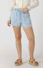 Load image into Gallery viewer, Drawstring Denim Shorts - Bleached Wash