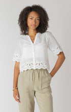 Load image into Gallery viewer, Eyelet Trim Blouse - White