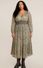 Load image into Gallery viewer, Smocking Waist Dress - Ecru Leopard