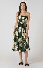Load image into Gallery viewer, Elastic Waist Midi Dress - Palm Blossom