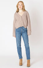 Load image into Gallery viewer, Cuffed Sleeve Textured Cardigan - Warm Taupe