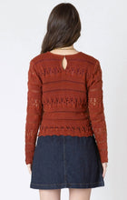 Load image into Gallery viewer, Scallop Hem Crochet Top - Burnt Orange