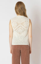 Load image into Gallery viewer, Patterned Pointelle Sweater Vest
