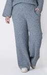 Pull On Cable Knit Sweater Pant  - Dex Plus