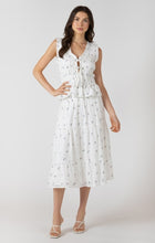 Load image into Gallery viewer, Elastic Detail Tie Front Top - Dainty Rose