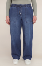 Load image into Gallery viewer, Wide Leg Denim Pants - Washed Indigo