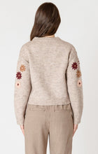 Load image into Gallery viewer, Crewneck Floral Applique Sweater - Floral Meadow