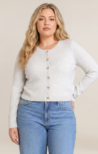 Load image into Gallery viewer, Bow Button Cropped Cardigan