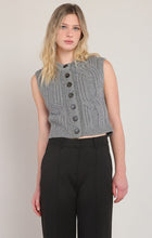 Load image into Gallery viewer, Cable Sweater Vest - Grey