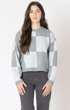 Load image into Gallery viewer, Colorblock Sweater - Grey/White Block