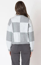 Load image into Gallery viewer, Colorblock Sweater - Grey/White Block