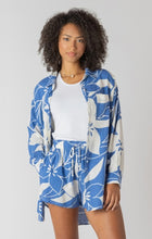 Load image into Gallery viewer, Button Front Linen Shirt - Azure Floral