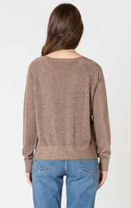 Raglan Lurex Sweater - Taupe Shimmer