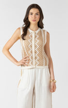 Load image into Gallery viewer, Button Back Open Work Vest - Natural/Sand
