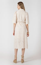 Load image into Gallery viewer, Embroidered Shirt Dress - Ecru