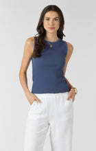 Load image into Gallery viewer, Waffle Knit Tank Top - Blue
