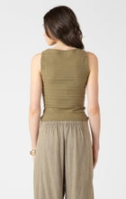 Load image into Gallery viewer, Square Neck Textured Tank - Dusty Sage