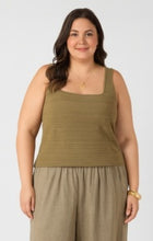 Load image into Gallery viewer, Square Neck Textured Tank - Dusty Sage