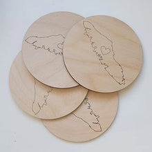 Load image into Gallery viewer, Wooden Engraved Coasters - Bellamy Home Studio