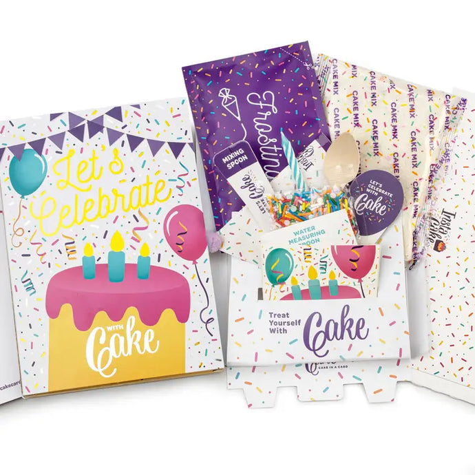 Let's Celebrate Cake Card - Vanilla Confetti