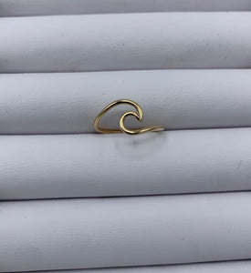 Gold Filled Wave Rings - Mermaid Tears