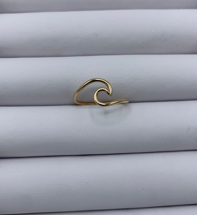 Gold Filled Wave Rings - Mermaid Tears