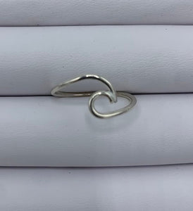 Silver Wave Rings - Mermaid Tears