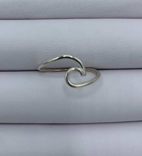 Silver Wave Rings - Mermaid Tears