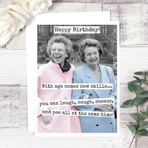 With age Comes New Skills - Birthday Card