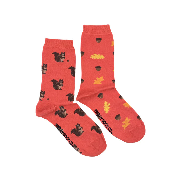 Womens Squirrel Cat Socks - Friday Sock Co.