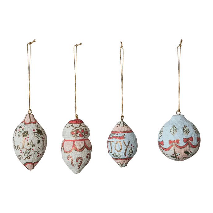 Hand-Painted Paper Mache Ornament