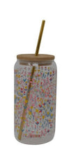 Load image into Gallery viewer, Assorted Glass Tumblers With Bamboo Lid and Straw