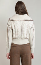 Load image into Gallery viewer, Cable Zip Up Cardigan