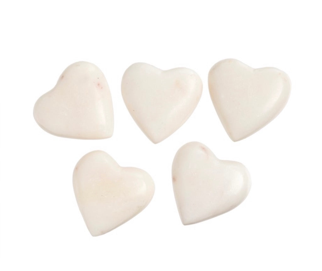 Marble Mini Hearts - Set of 5