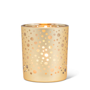 Gold Dotted Candle Holder - Large
