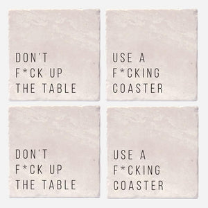 The "F" word Coaster Set Of 4