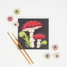 Load image into Gallery viewer, Mini Fly Agaric Mushrooms Paint-By-Numbers Kit