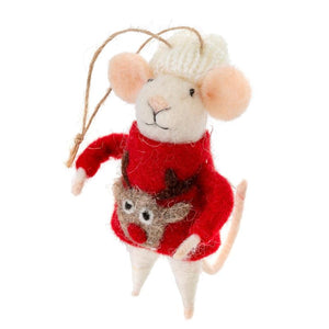 Ugly Sweater Steve Mouse Ornament
