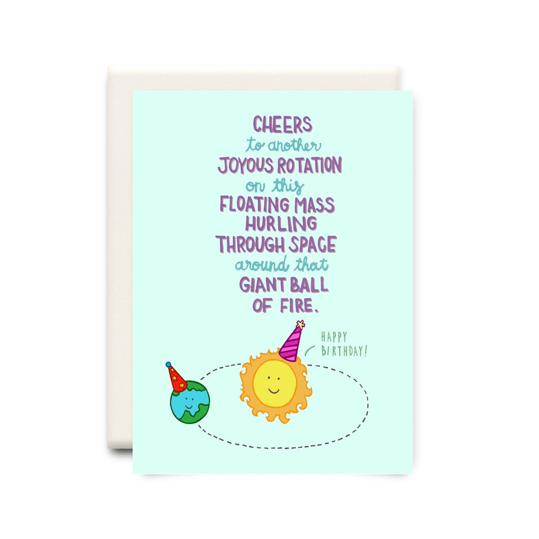 Joyous Rotation Birthday Card - Inkwell Cards
