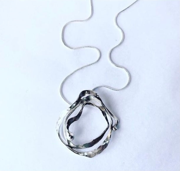 Keeping Afloat Kelp Round Sterling Silver Necklace