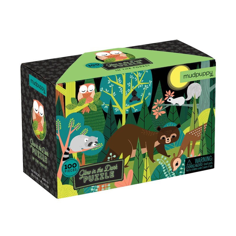 In The Forest Glow In the Dark 100 Piece Puzzle