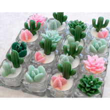 Load image into Gallery viewer, Cactus and Succulent Tea Light Candle