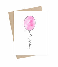 Load image into Gallery viewer, Happy Birthday Balloon - Little May Papery Greeting Cards