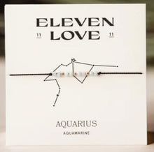 Load image into Gallery viewer, Aquarius Zodiac Wish Bracelet - Eleven Love